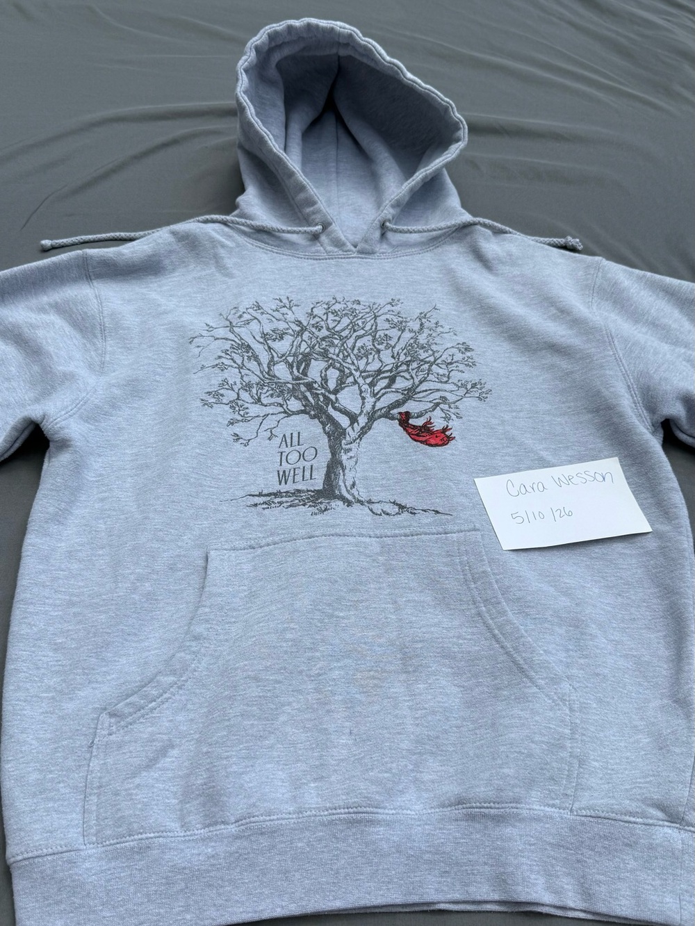 Taylor Swift All Too Well Hoodie Red Era Medium Cozy Sweatshirt Official Merch - Picture 2 of 6